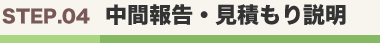 中間報告・見積もり説明
